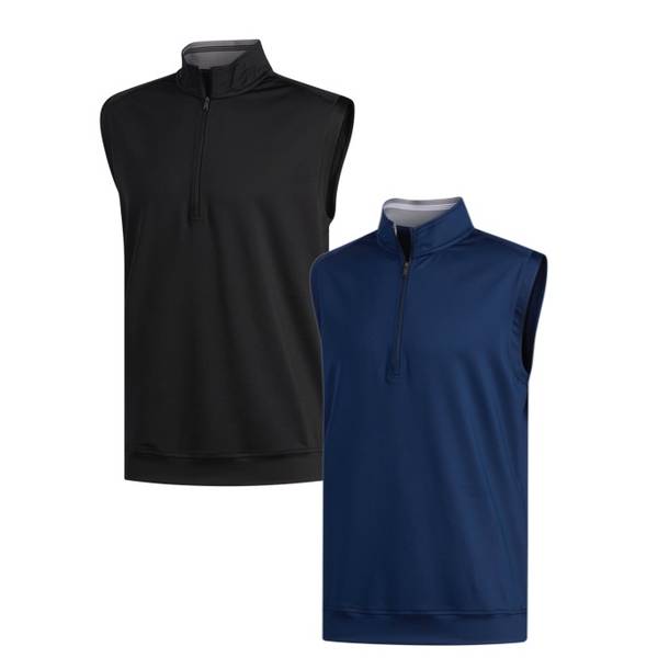 adidas Mens Classic Club Quarter Zip Golf Vest